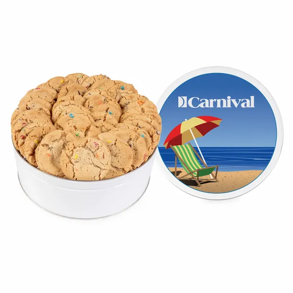 Fresh Beginnings Jewel Chip Cookie Tin (Large) - Custom Cups Now