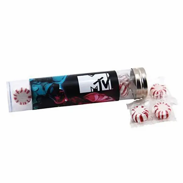 Large 6" Candy Tube with Starlight Mints - Custom Cups Now