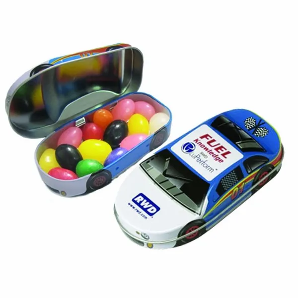 Race Car Tin-Jelly Beans - Custom Cups Now