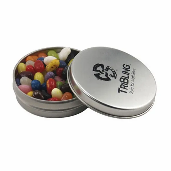 Round Tin with Jelly Bellies - SBF2900 - Custom Cups Now