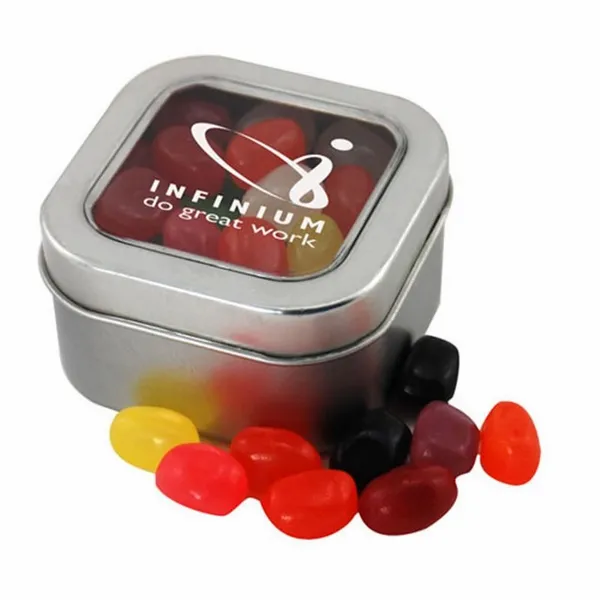 Window Tin with Jelly Beans - SBF2500 - Custom Cups Now