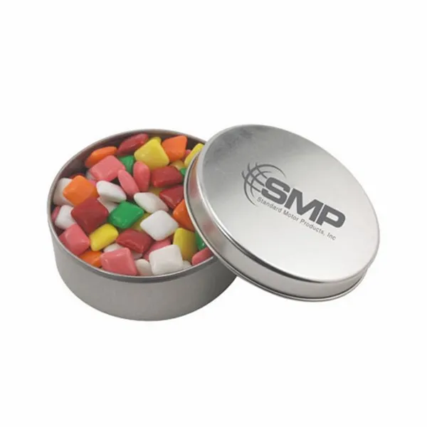 Round Tin with Mini Chicklets - SBF3000 - Custom Cups Now
