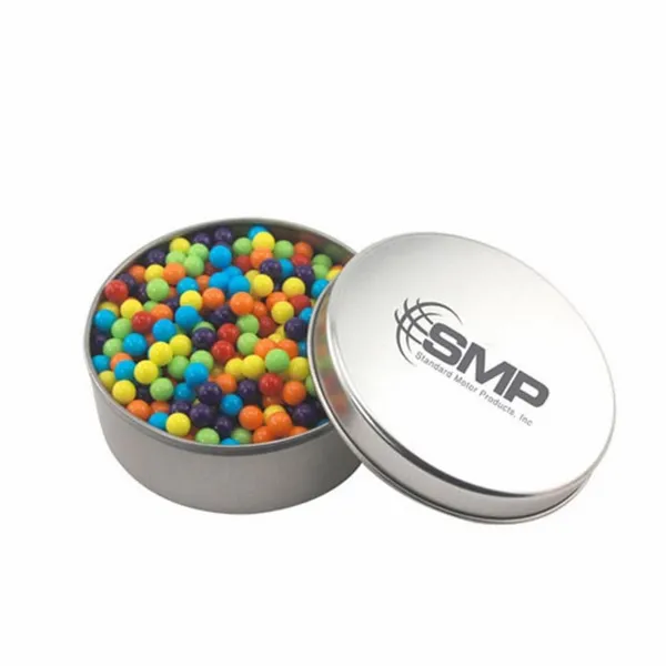 Round Tin with Mini Jawbreakers - SBF3000 - Custom Cups Now