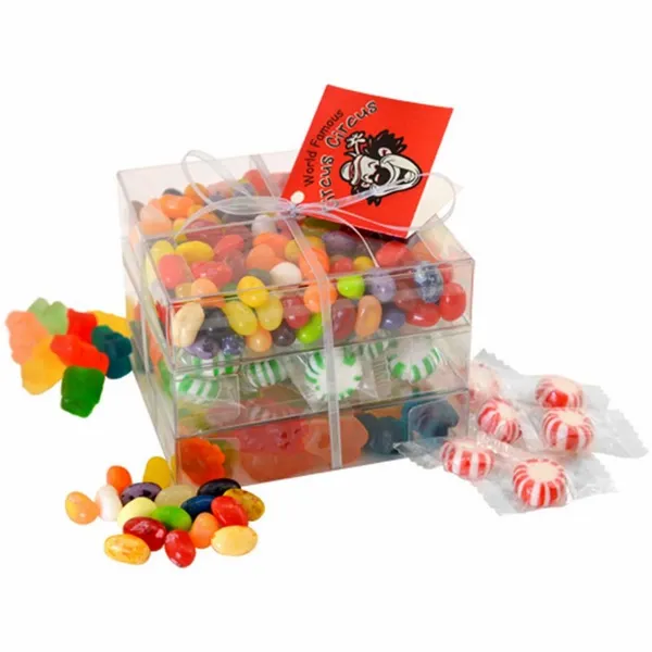 3 Way Candy Stack Acetate Tower - TRB802 - Custom Cups Now