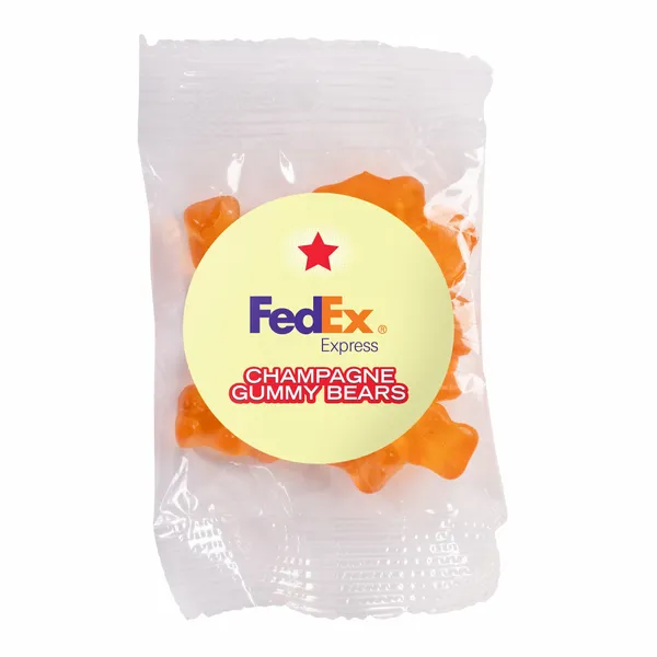 Candy By Color 1 oz. Goody Bag with Gummy Bears - Custom Cups Now