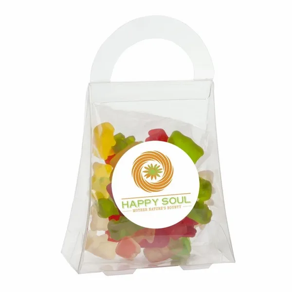 Clever Candy Purse Acetate Box with Gummy Bears - Custom Cups Now