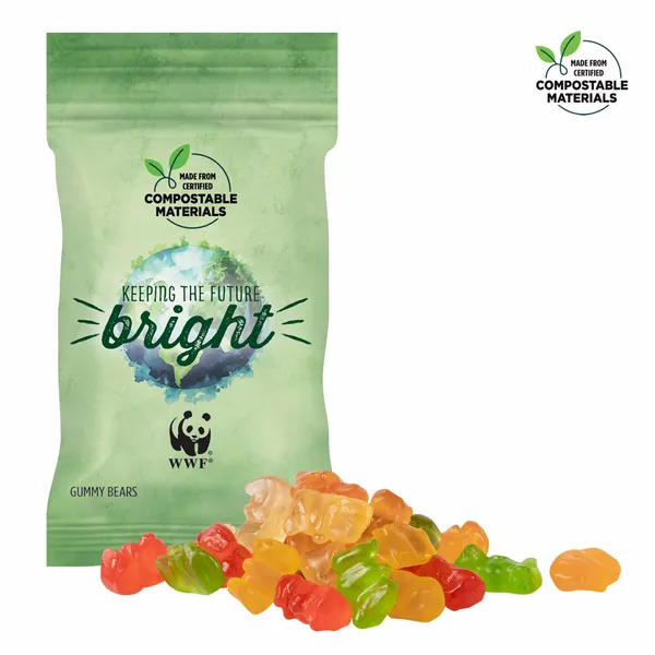 1oz ECO-Digibag, Compostable & Full Color, Gummy Bears - Custom Cups Now