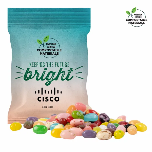 2oz. ECO-Digibag, Compostable & Full Color, Jelly Belly - Custom Cups Now