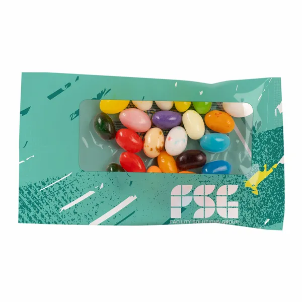 1oz. Full Color DigiBag™ with Gourmet Jelly Beans - Custom Cups Now