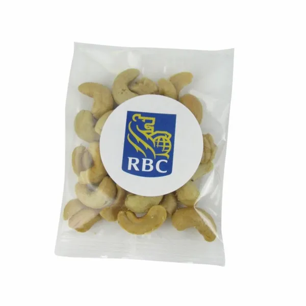 1oz. Goody Bags - Jumbo Salted Cashews - Custom Cups Now