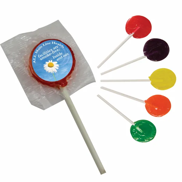 Lollipop w/ Round Label - Custom Cups Now