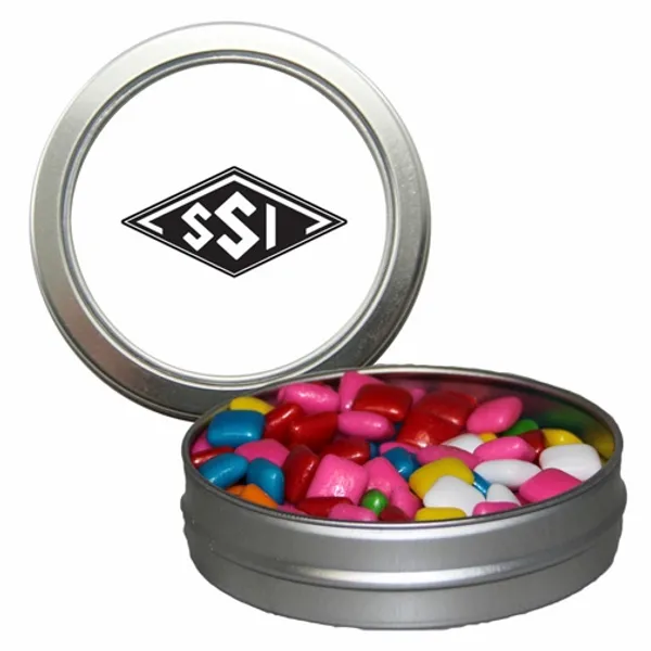 Candy Window Tin Short Round - Custom Cups Now