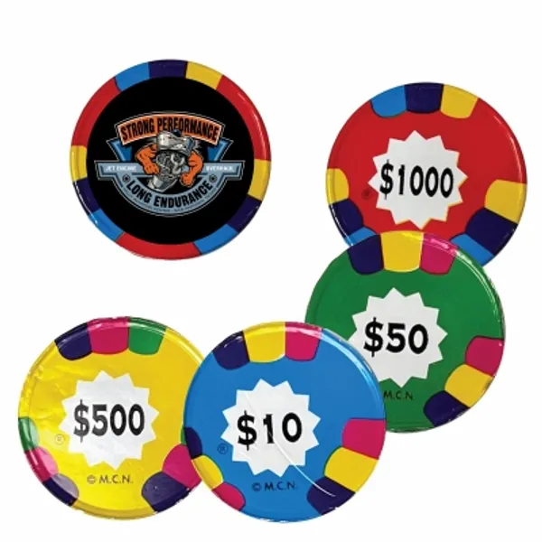 Chocolate Poker Chips - Custom Cups Now