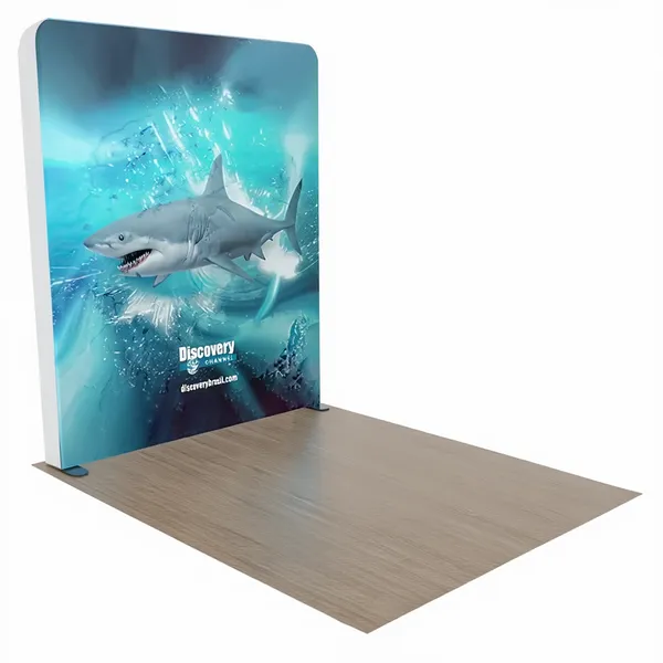 Custom Backlit Trade Show Display Tension Fabric 8' x 8' - Custom Cups Now