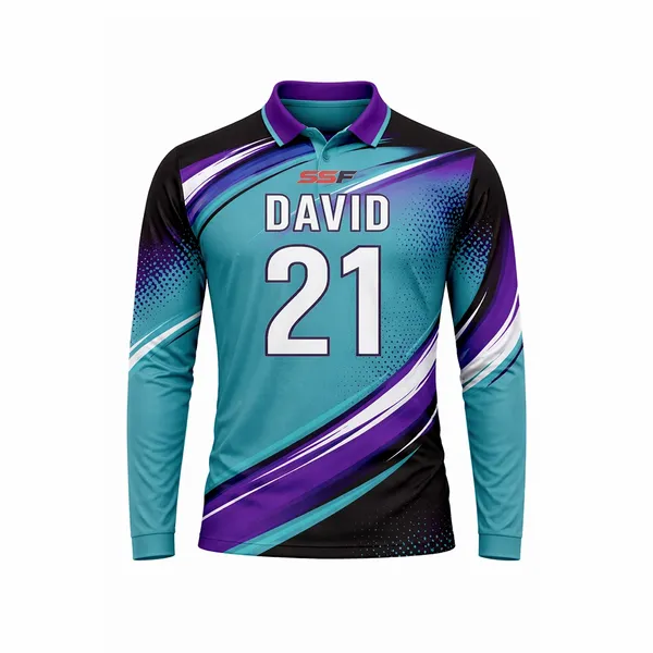 Full Color Sublimated Long Sleeve Polo - Custom Cups Now