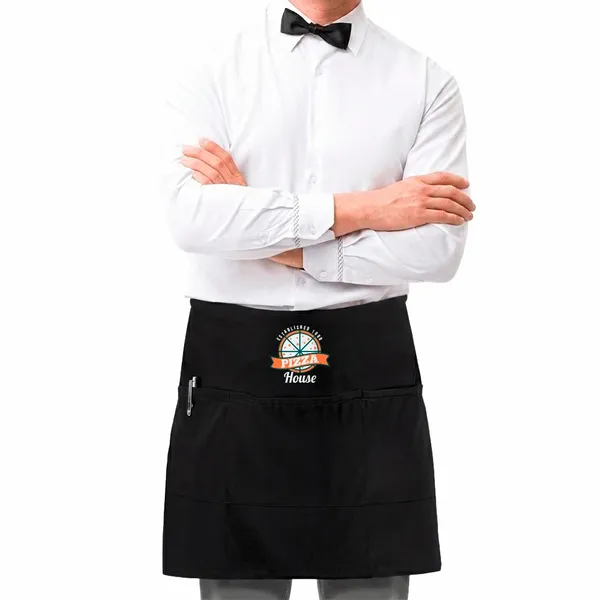 Server Pro Triple Pocket Waist Aprons - Custom Cups Now