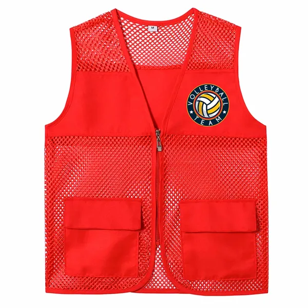 Breathable Mesh Vests with Zippers - Custom Cups Now
