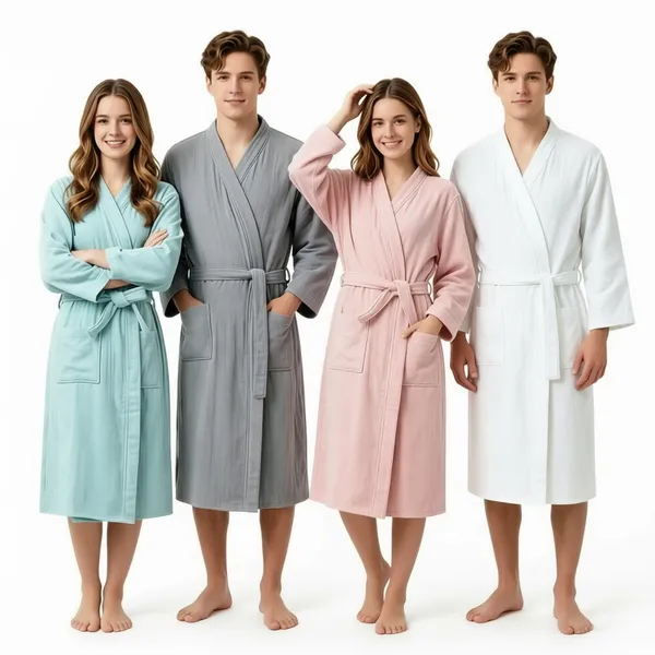 4 Layer Gauze Cotton Bathrobes - Custom Cups Now