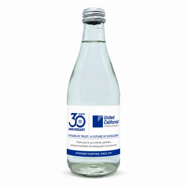 12 oz Glass Water Bottle (GLA12) - Custom Cups Now