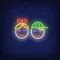 Smiling Girl Boy Faces Neon Sign - Custom Cups Now