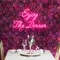 Enjoy The Dinner Neon Sign - Custom Cups Now