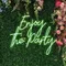 Enjoy The Party Neon Sign - Custom Cups Now