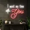 I Want My Time With You Neon Sign - Custom Cups Now