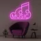 Music Neon Sign - Custom Cups Now