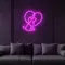 Scribble Dog Heart Neon Sign - Custom Cups Now