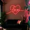 Heart of Love Neon Sign - Custom Cups Now