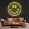 Yellow Neon Smile Sign - Custom Cups Now