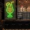 Sparkling Toast Glass Neon Sign - Custom Cups Now