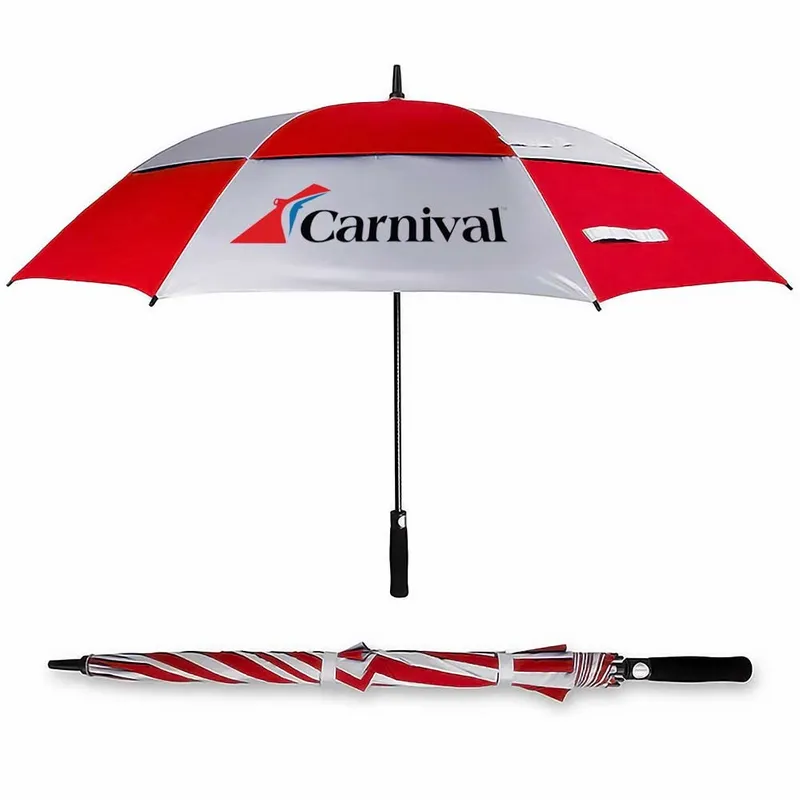 Vented Golf Umbrella - 62 in Arc - Custom Cups Now