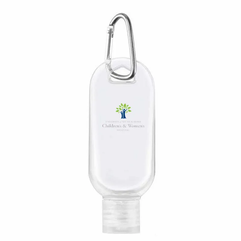 Sanitizer Bottles With Carabiner - Custom Cups Now