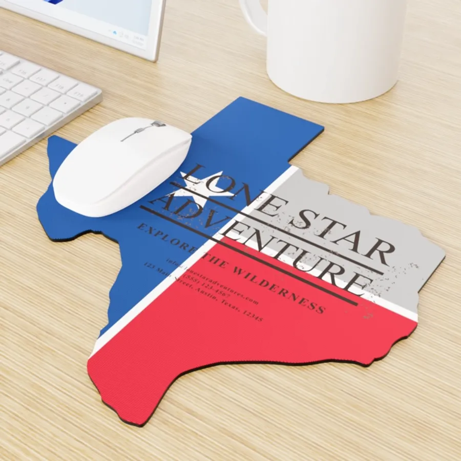 Custom Shape Die Cut Mouse Pad - Custom Cups Now