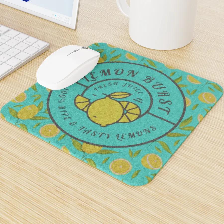 Custom Wool Felt Mouse Pad - Custom Cups Now