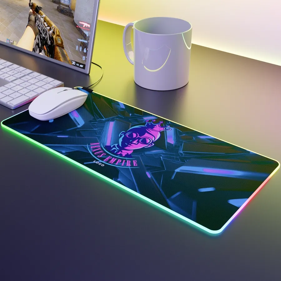 Custom RGB LED Mouse Pad - Custom Cups Now