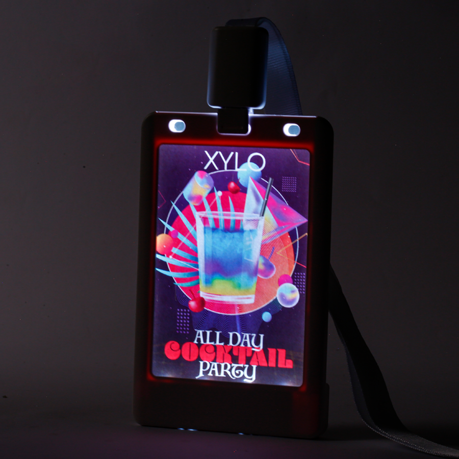 Glow Badge Holder - Custom Cups Now