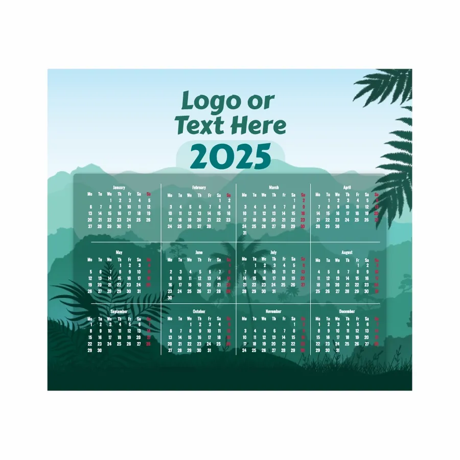 Nature Mouse Pad with Calendar - Custom Cups Now