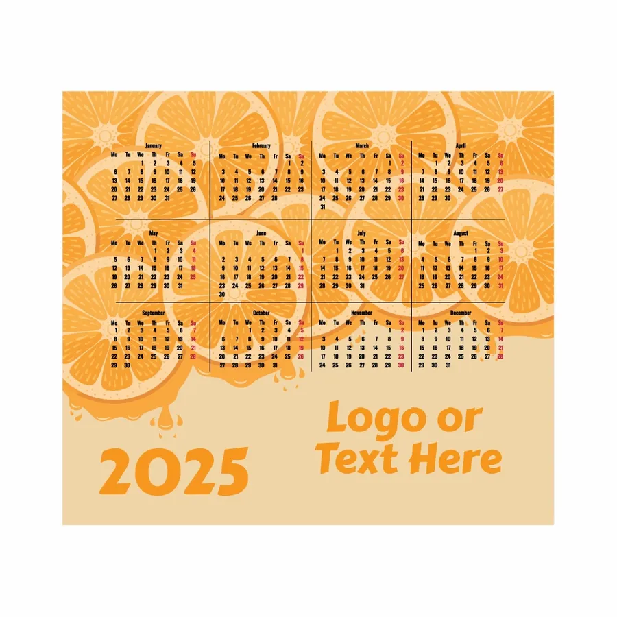 Custom Orange Mouse Pad - Custom Cups Now