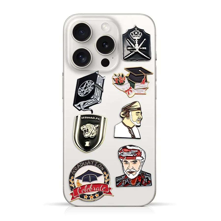Phone Metal Badge Stickers - Custom Cups Now