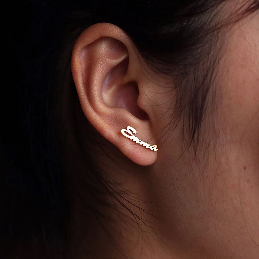 Die Struck Metal Earrings - Custom Cups Now