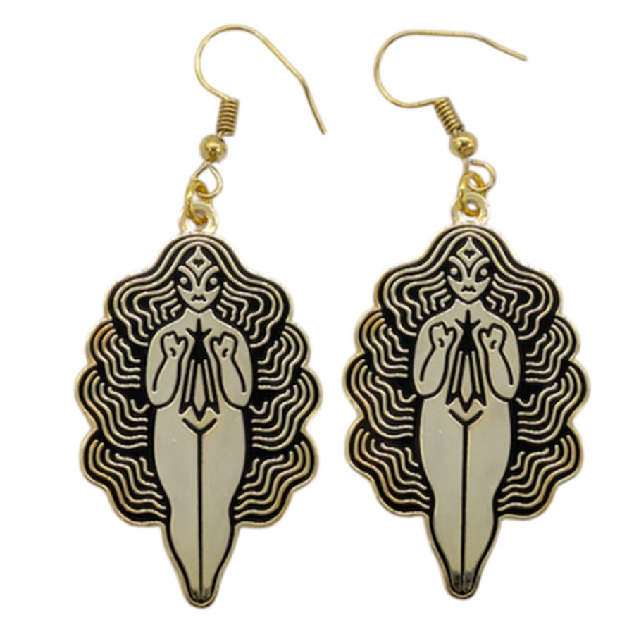 Hard Enamel Metal Earrings - Custom Cups Now