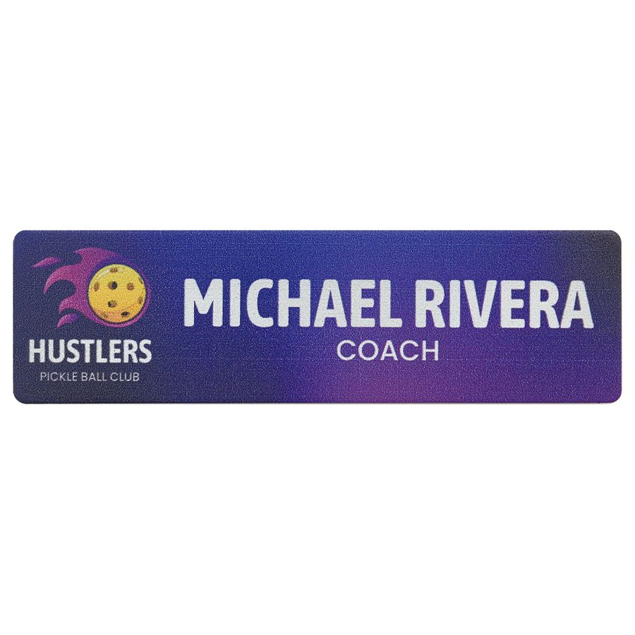 UV Printed Name Badges - Custom Cups Now