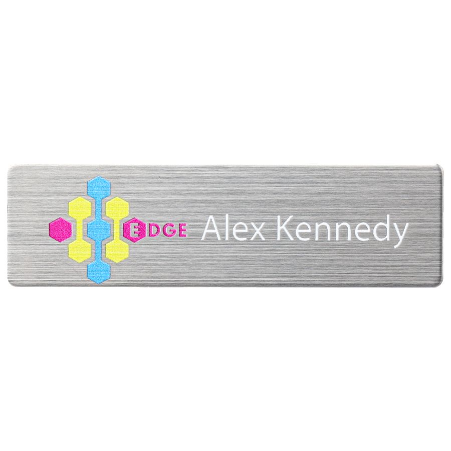 UV Printed Name Badges - Custom Cups Now