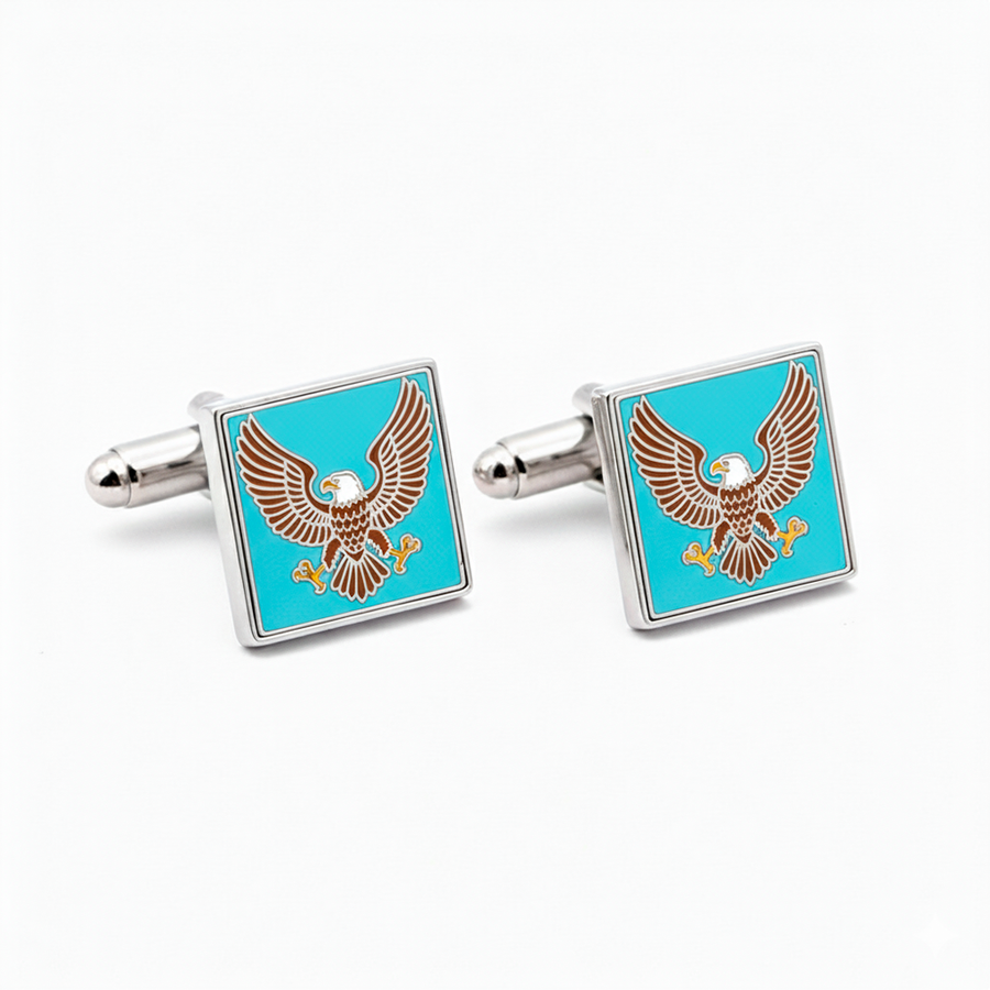 Hard Enamel Cufflinks - Custom Cups Now