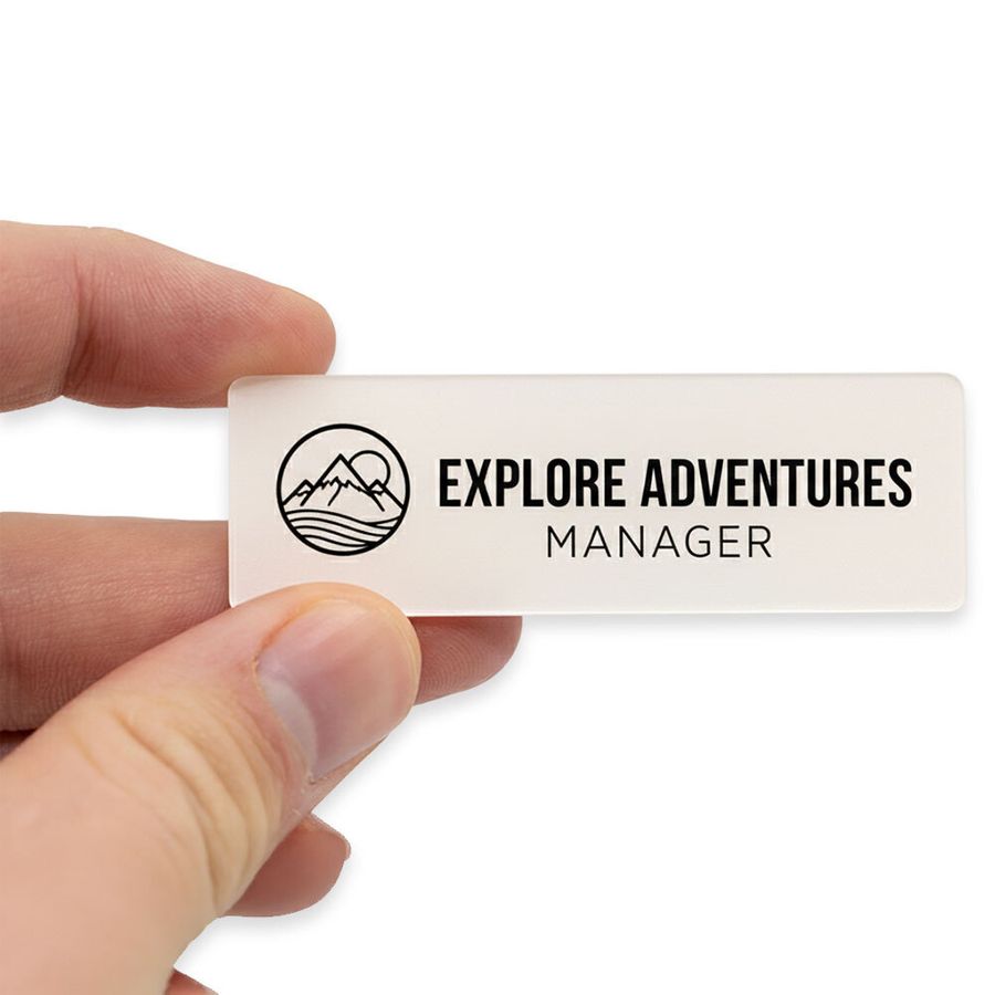 Acrylic Name Badges - Custom Cups Now