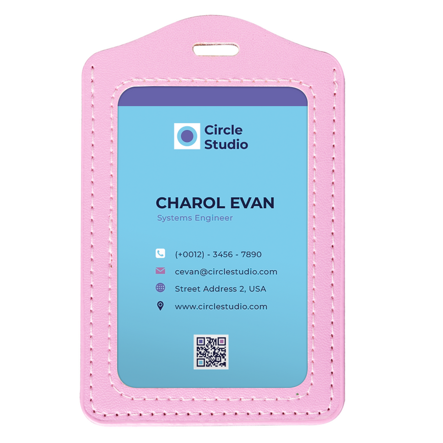 Custom PU Badge Holders - Custom Cups Now