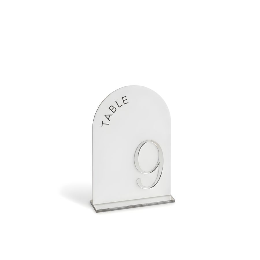 Metallic Table Numbers - Custom Cups Now