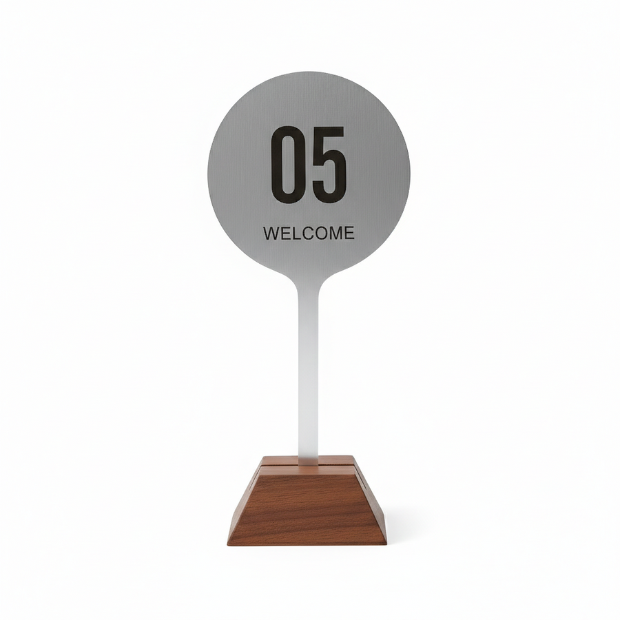 Stainless Steel Table Numbers - Custom Cups Now